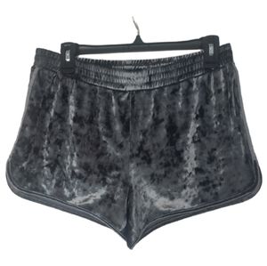 TALLY WEiJL Velvet Jogging Shorts Silvery Grey size 42 EU (XL US)